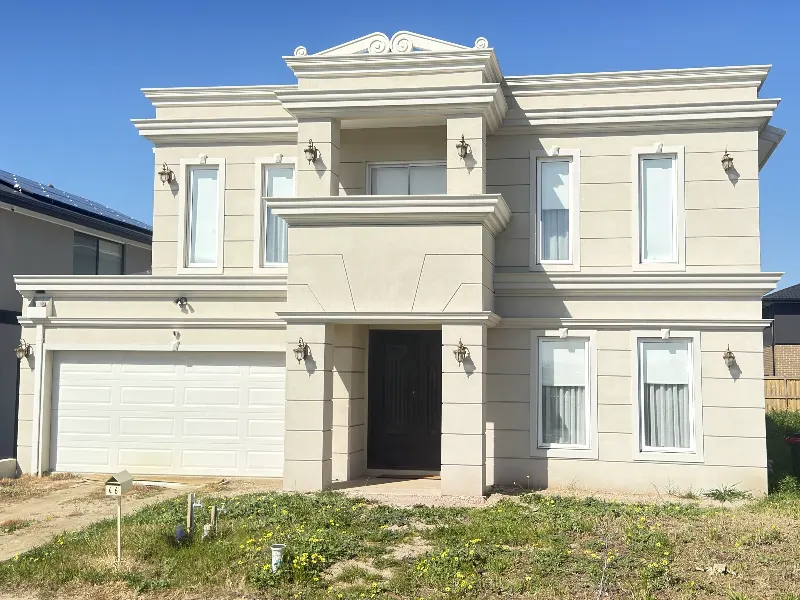 Double-storey Hebel home with rendered facade