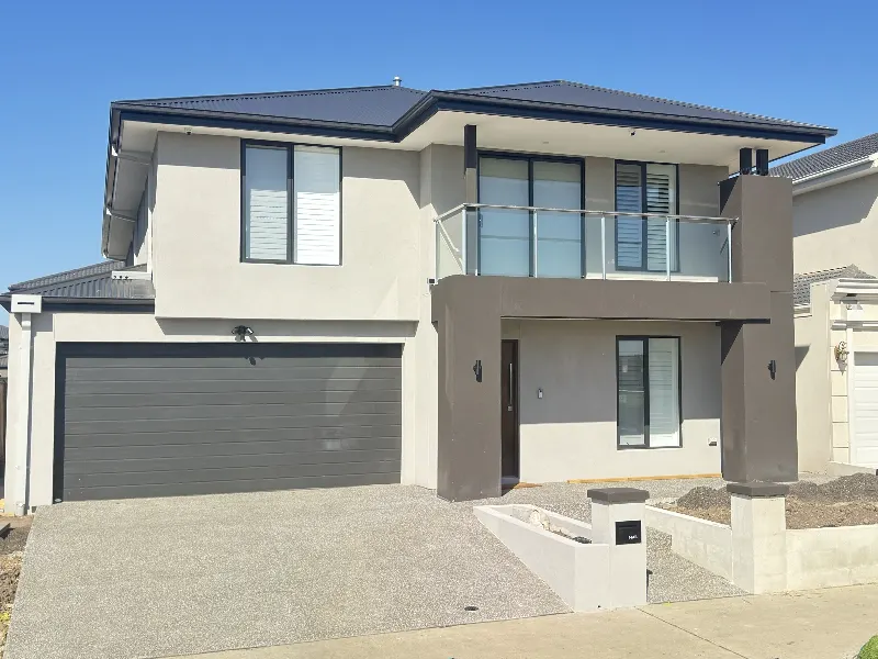 Modern two-storey Hebel home, finished and rendered